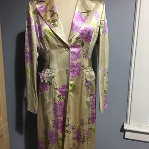 Silk Floral Duster